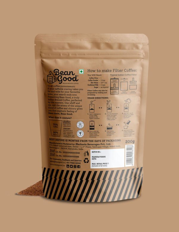 Bean good filter coffee powder 70:30