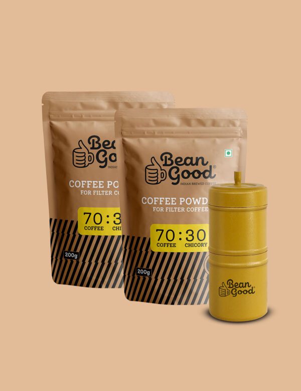 Bean good coffee powder combo
